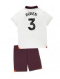 Manchester City Ruben Dias #3 Replika Borta Kläder Barn 2023-24 Kortärmad (+ byxor)